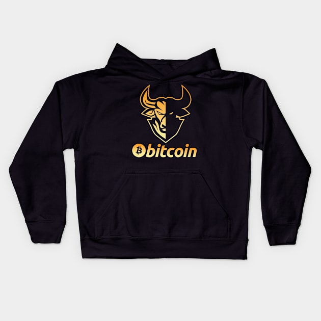 Bitcoin BTC coin Crypto coin Crytopcurrency Kids Hoodie by JayD World